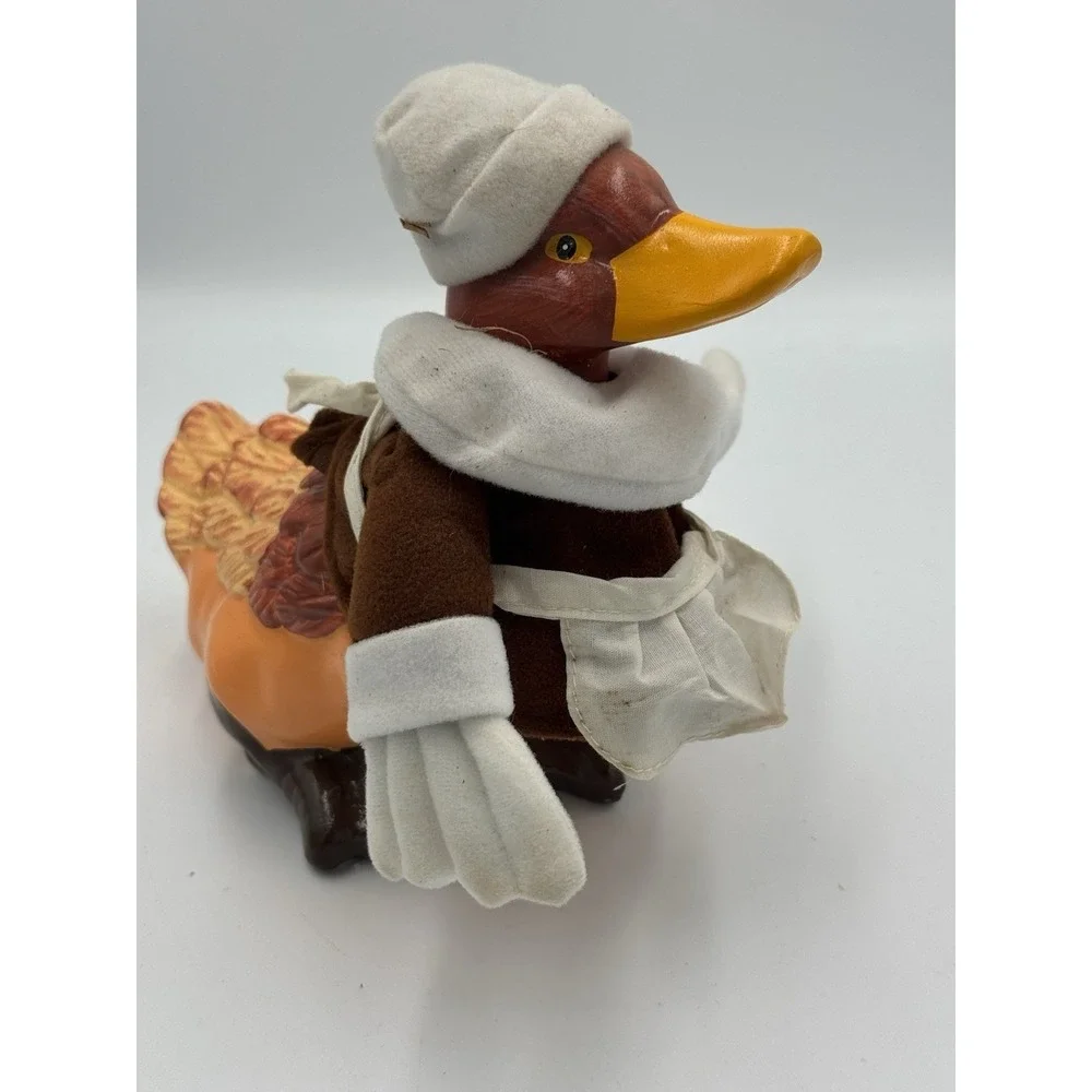 Vintage Ceramic Pilgrim Duck Thanksgiving Fall